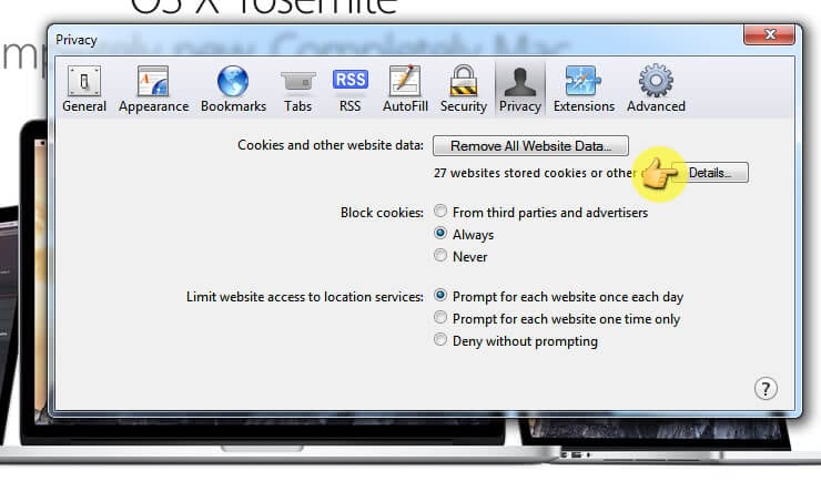 Enabling Cookies In Safari