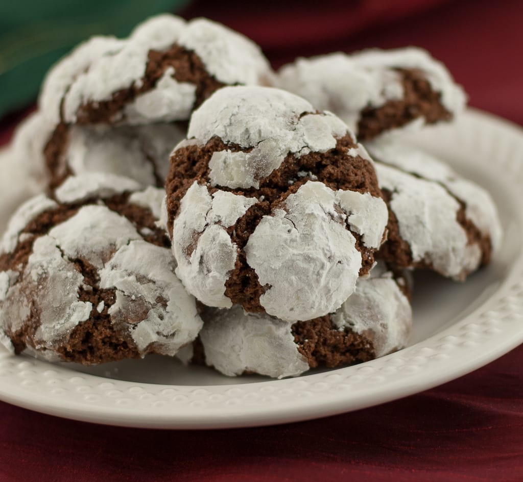Gluten Free Chocolate Crinkle Cookies