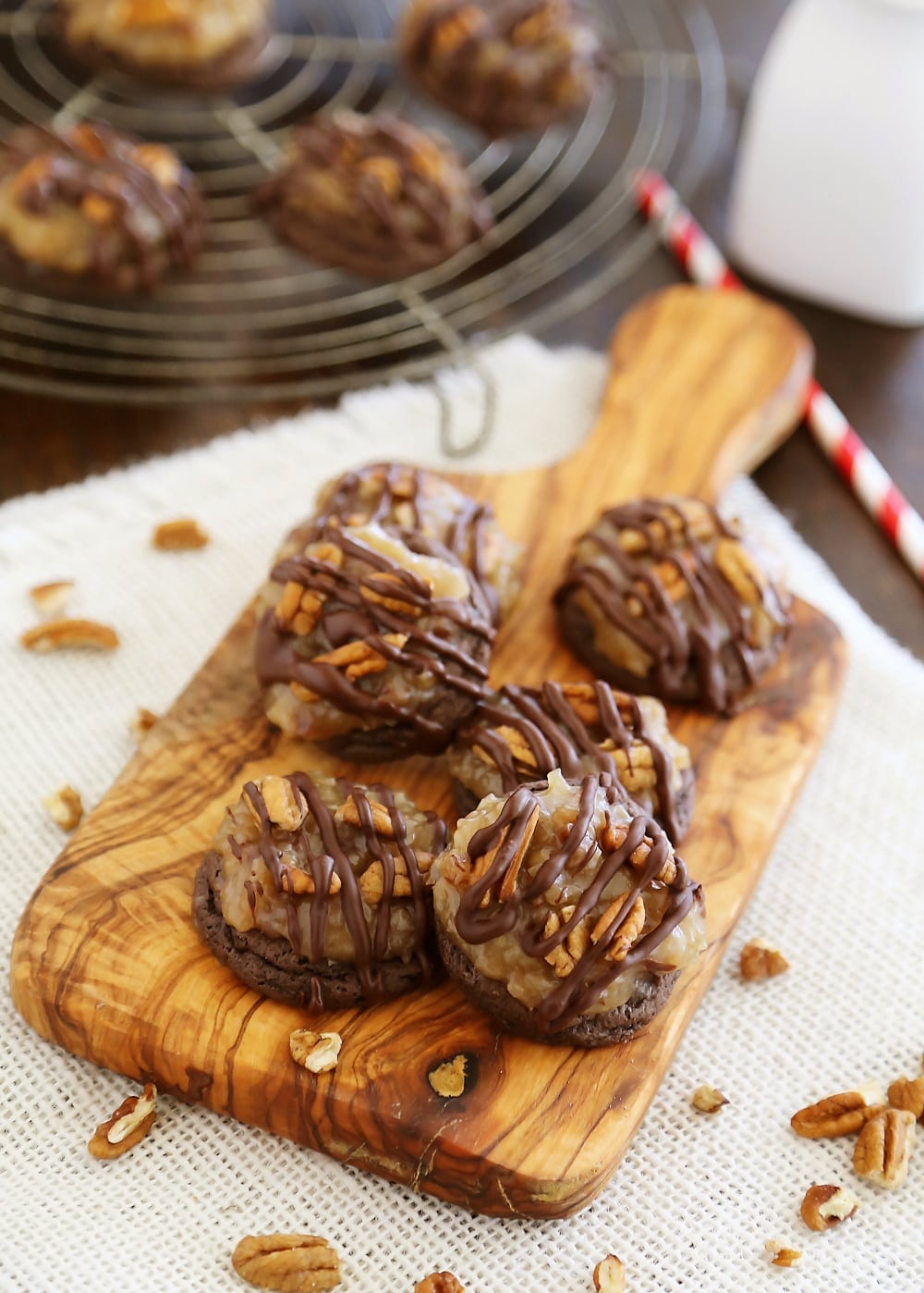 Gooey German Chocolate Cake Cookies