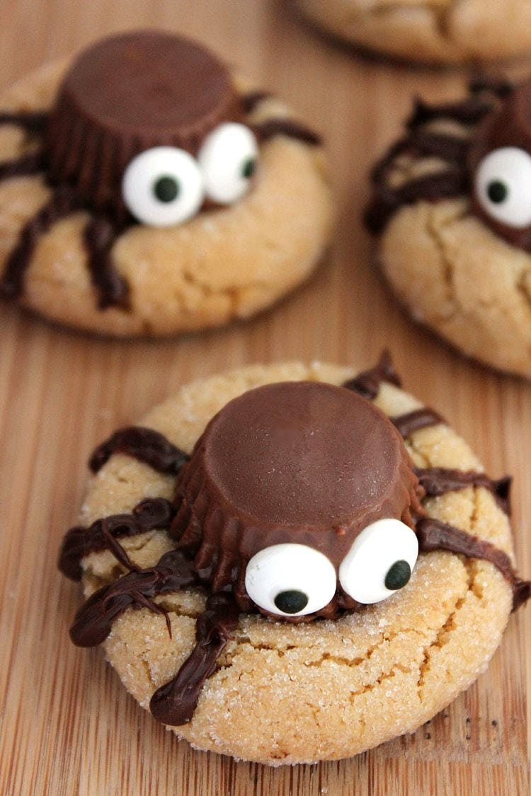 Halloween Peanut Butter Spider Cookies Recipe