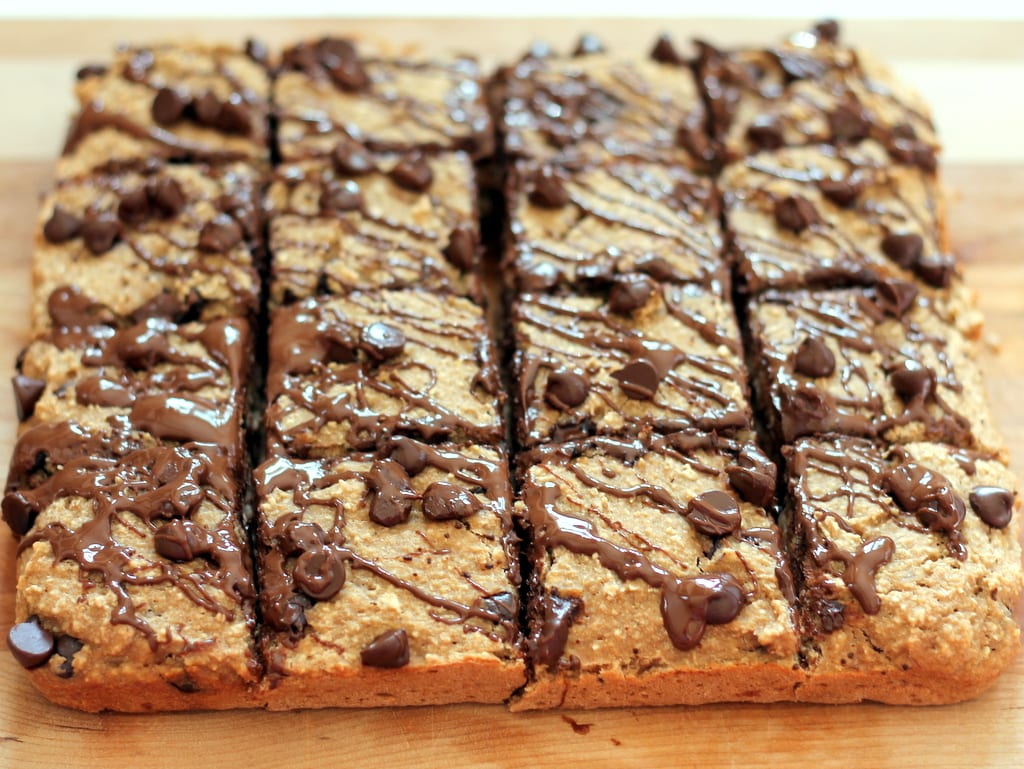 Healthy Banana Bread Chocolate Chip Bars