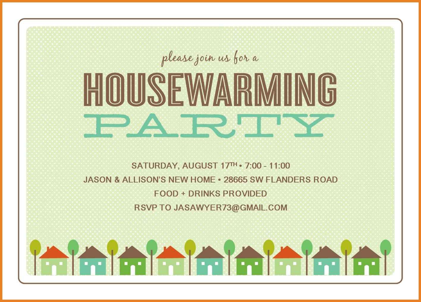 Housewarming Party Invitation Wording