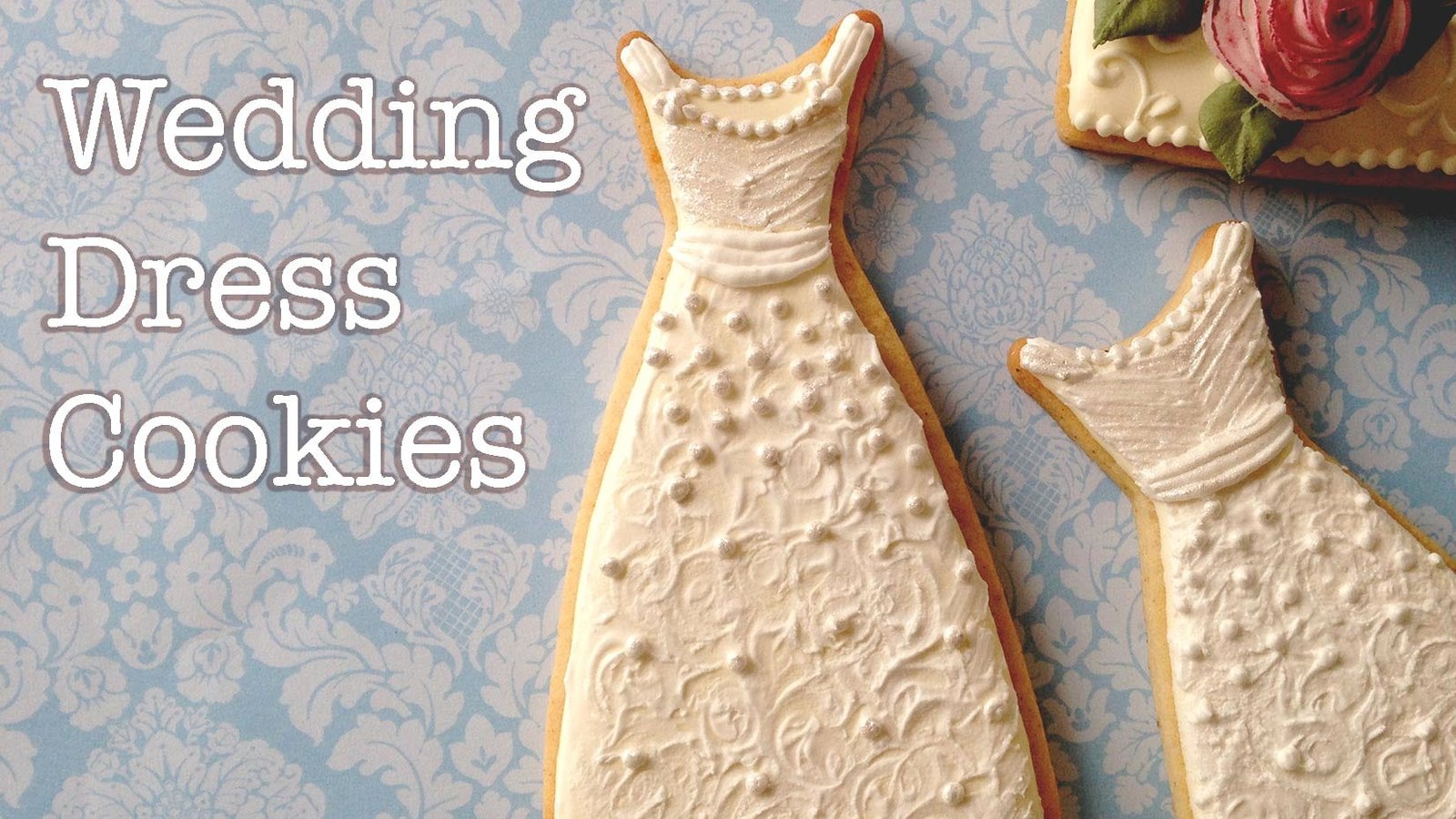How To Decorate Wedding Dress Cookies!