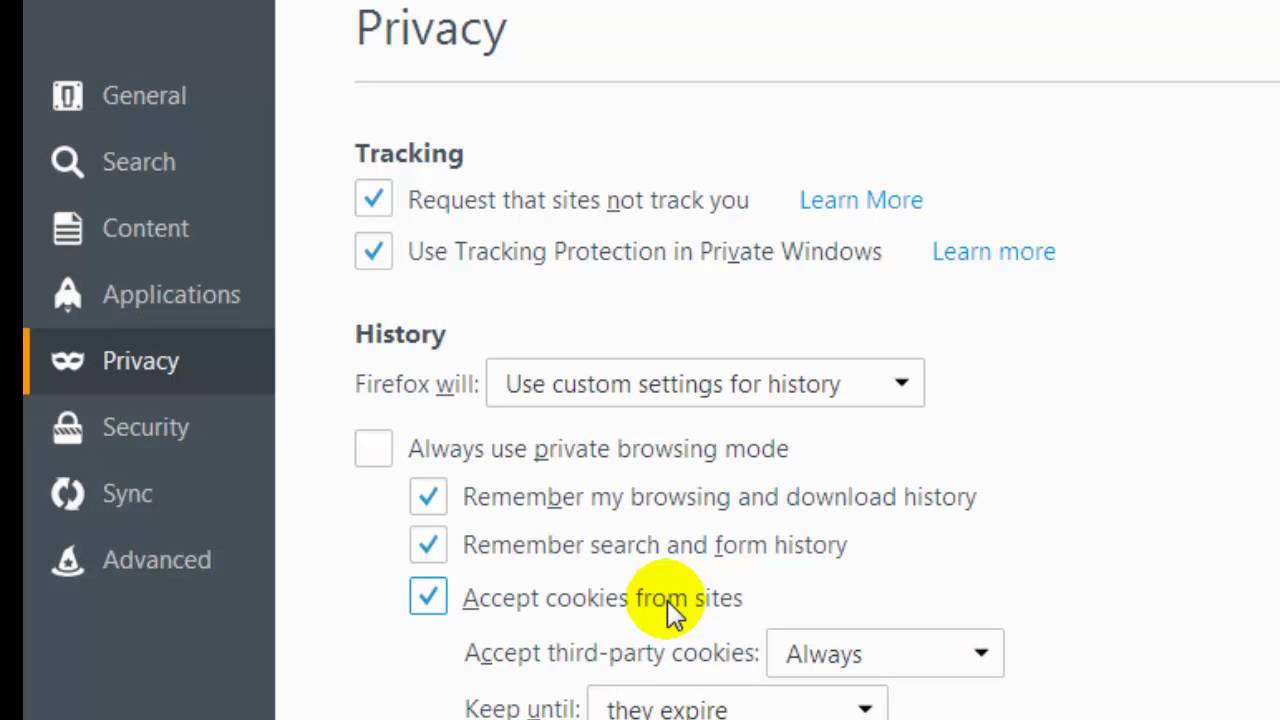 How To Disable Cookies In Firefox