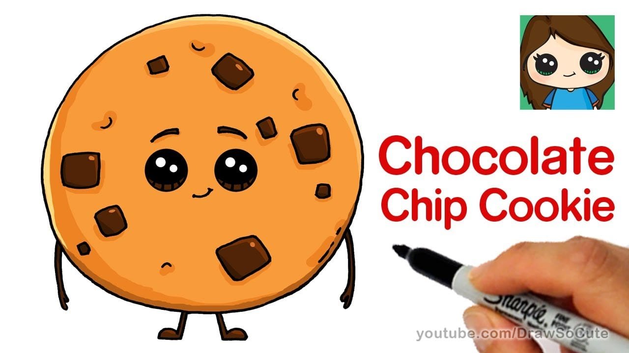 How To Draw A Chocolate Chip Cookie