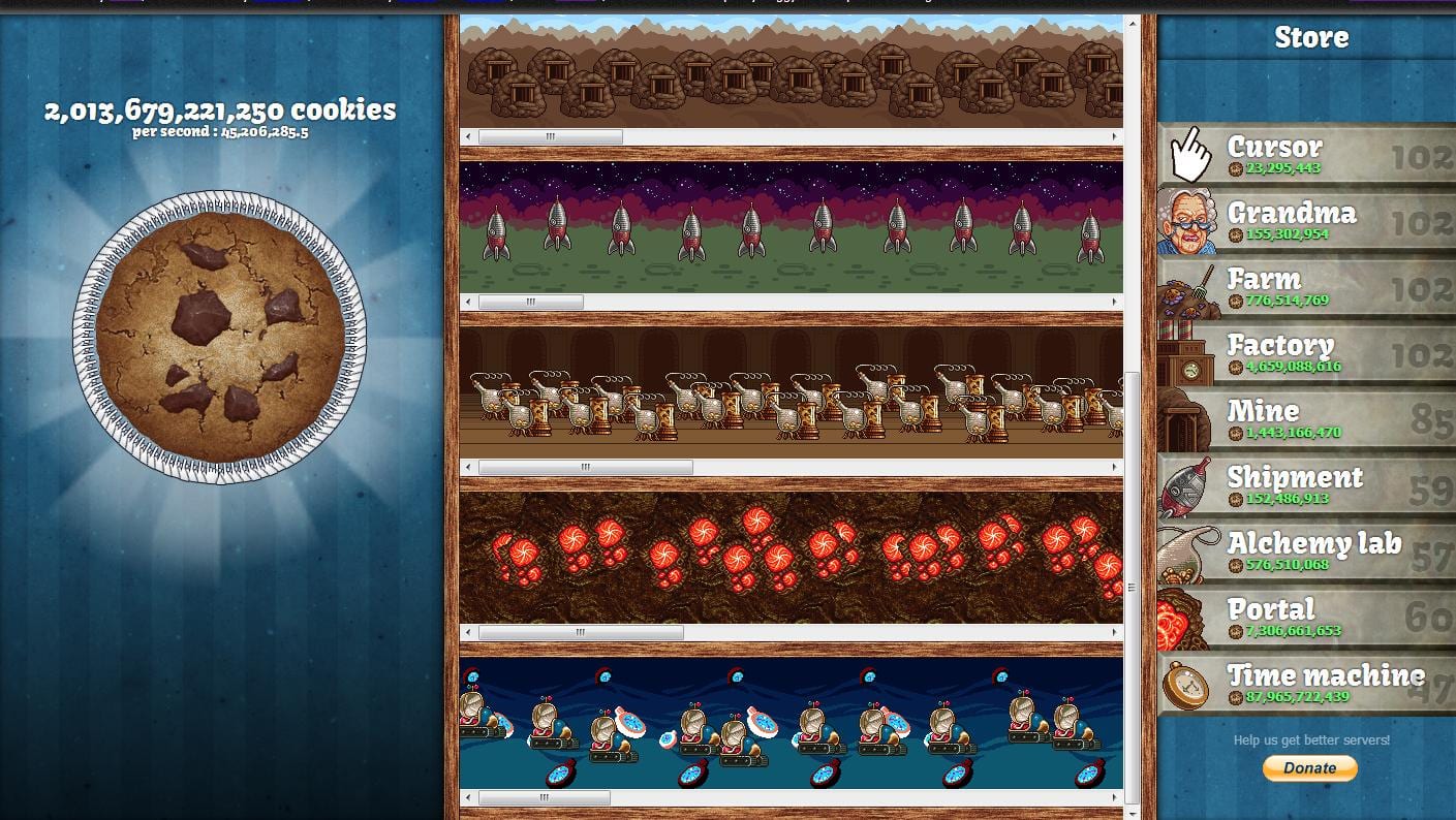 I Finally Hit It!   Cookieclicker