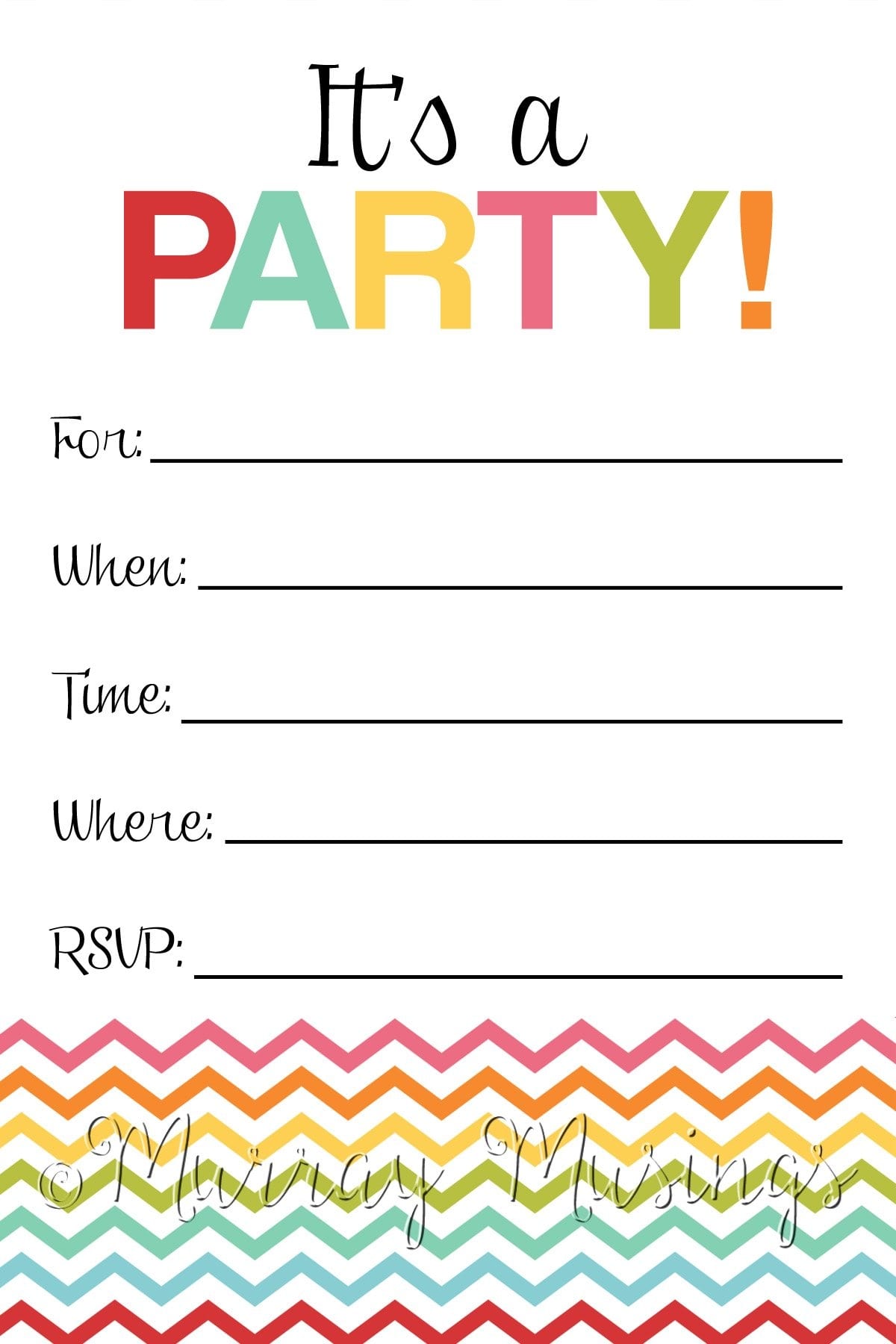 Invitation Ideas  Blank Party Invitations