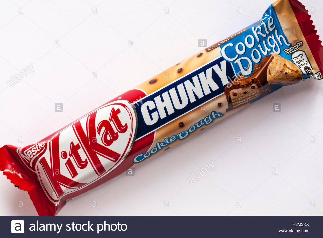Kitkat Chunky Cookie Dough Chocolate Bar By Nestle Set On White