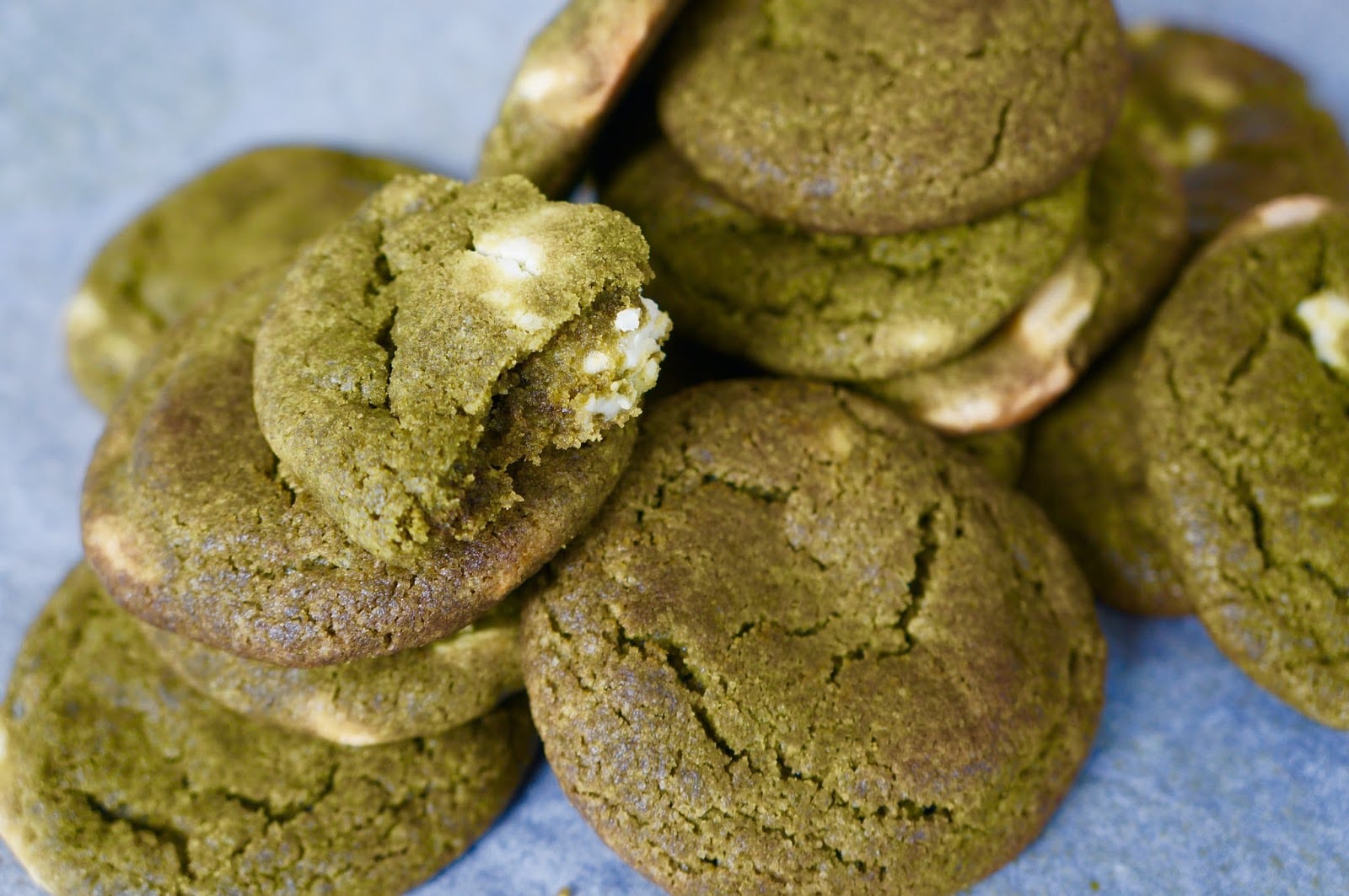 Matcha White Chocolate Chip Cookies