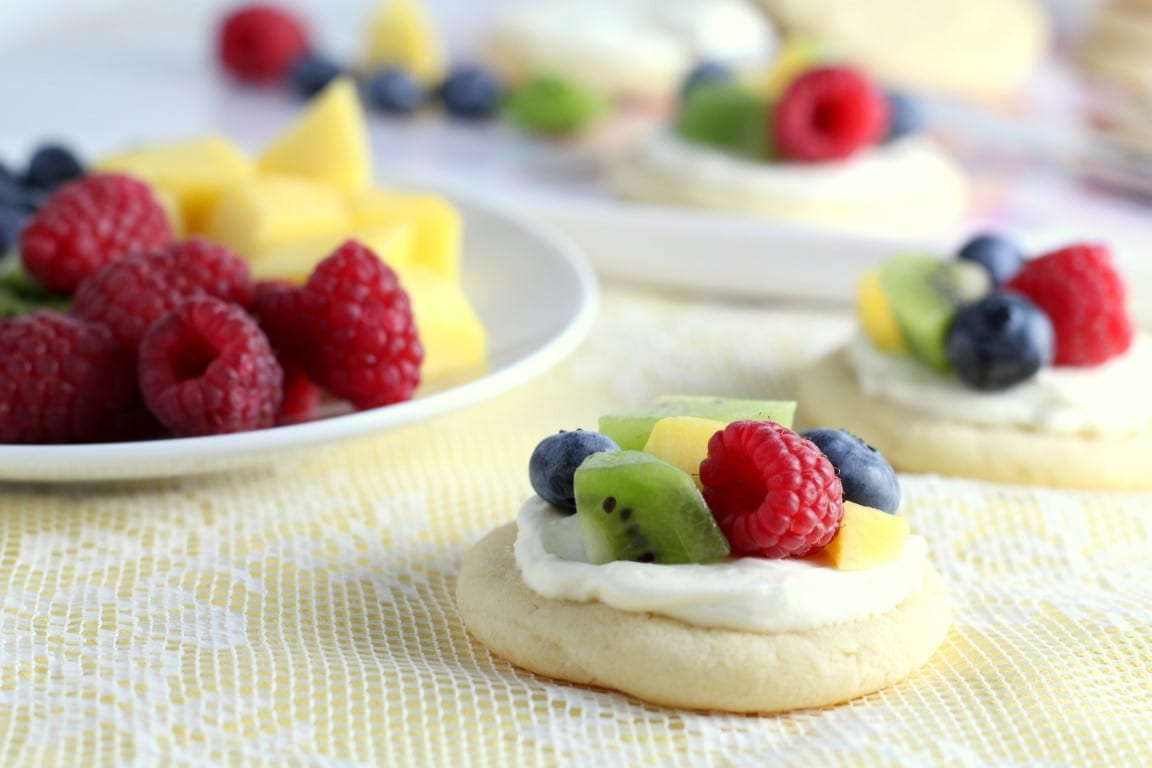 Mini Sugar Cookie Fruit Pizzas