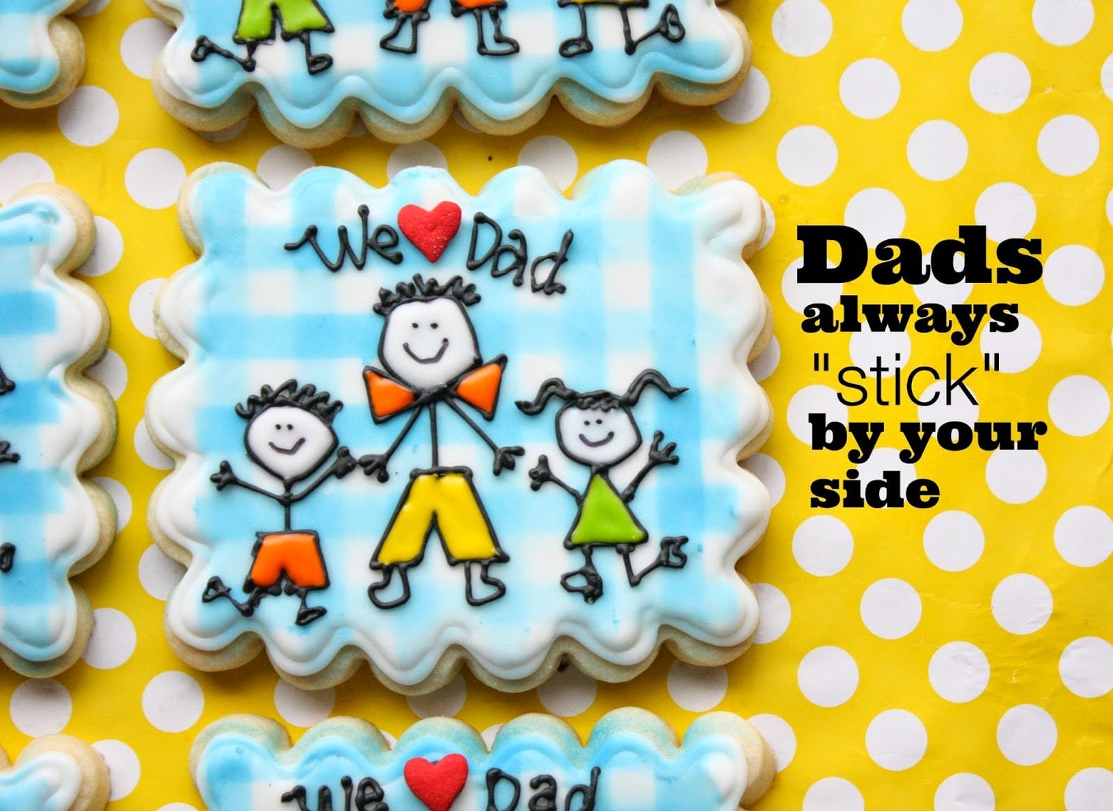 Munchkin Munchies  Stick Figure Dad Cookies For Father's Day