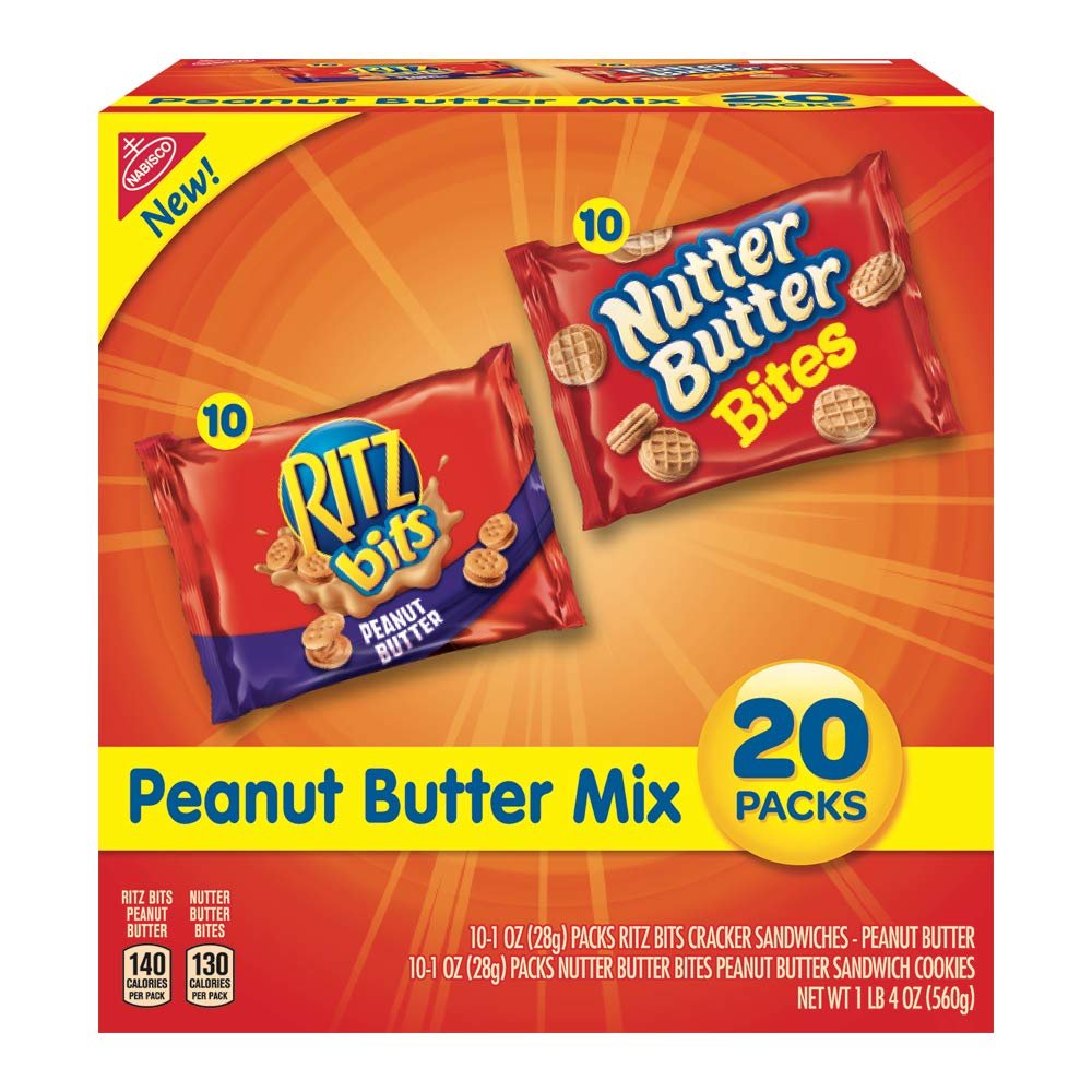 Nabisco Peanut Butter Cookies & Crackers Mix, Variety Pack With