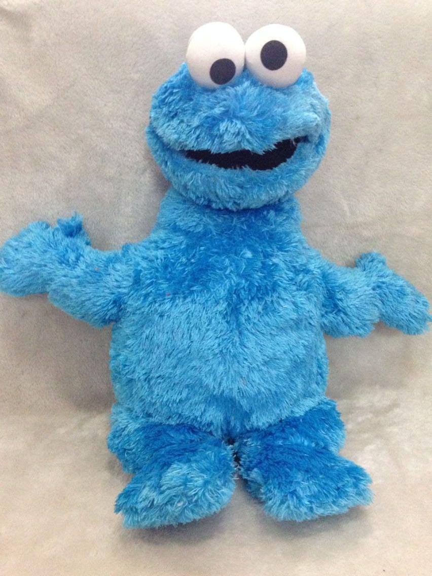 Original New Sesame Street Cookie Monster Plush Doll 55cm Cute