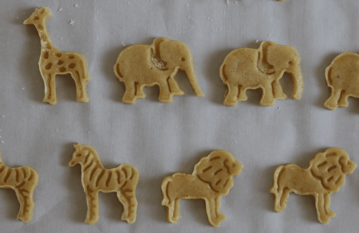 Pink And White Frosted Circus Animal Crackers