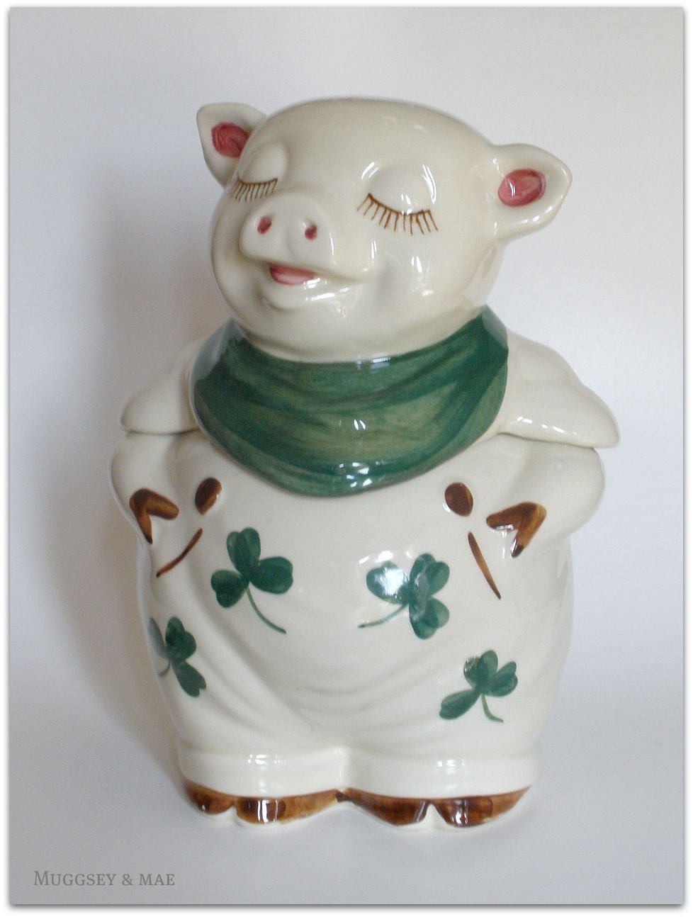 Smiley Pig Cookie Jar