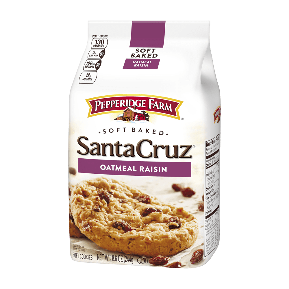 Soft Baked Santa CruzÂ® Oatmeal Raisin Cookies