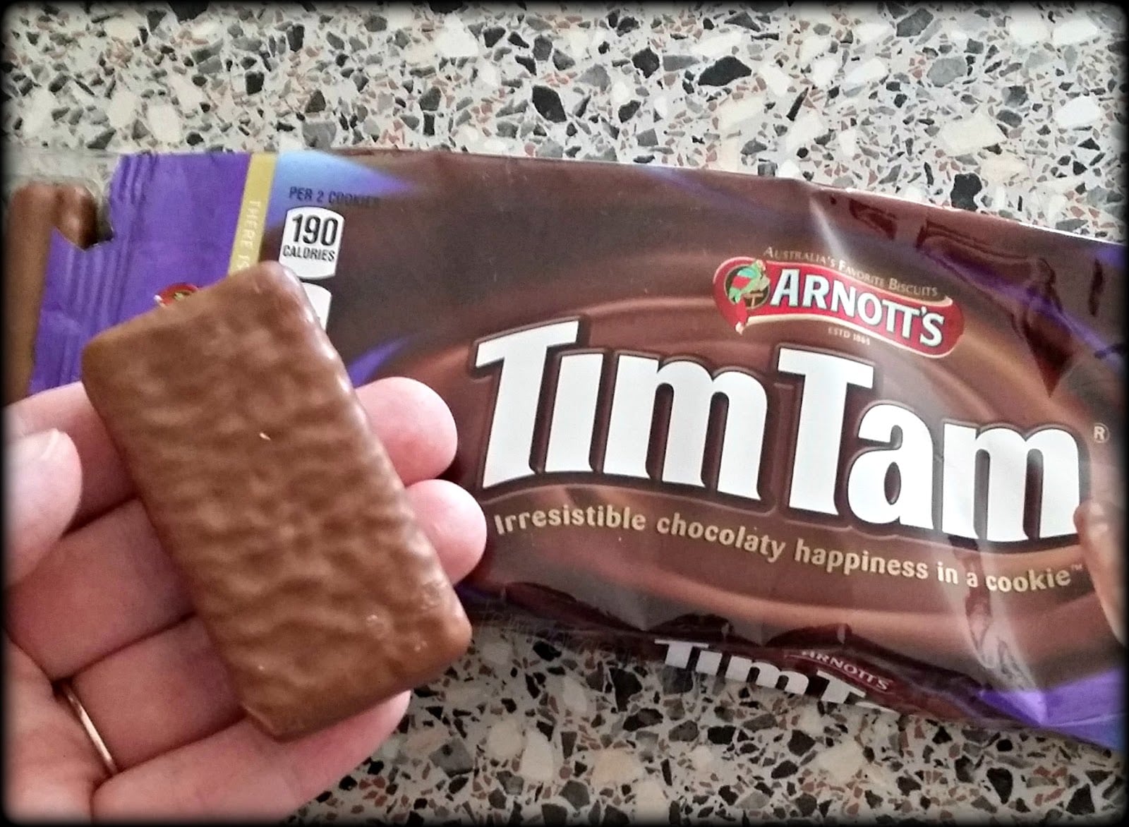 Temporary Waffle  Enjoying The Delicious Arnott's Tim Tam Cookies