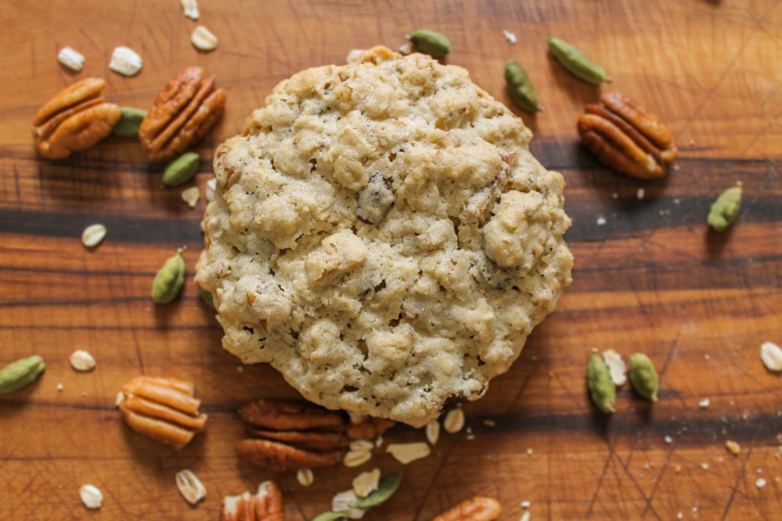 The Quixotic Table  Oatmeal Raisin Pecan Cookies