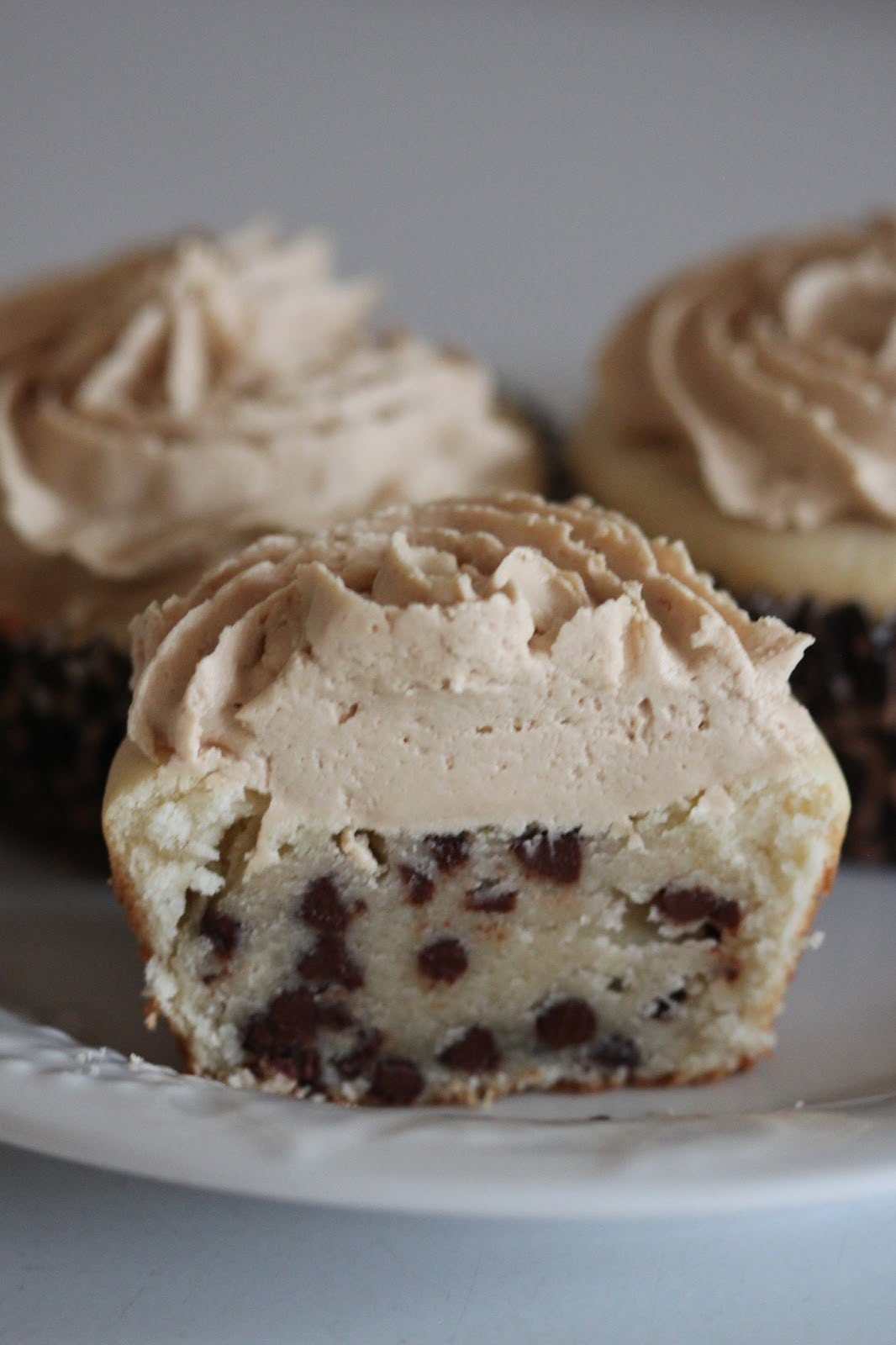 Tortillas And Honey  Cookie Dough Cupcakes With Biscoff Frosting
