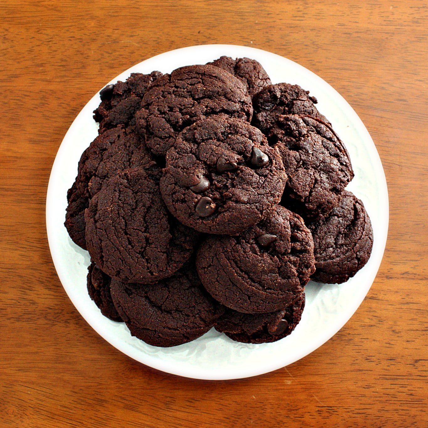 Vegan Double Chocolate Chip Cookies