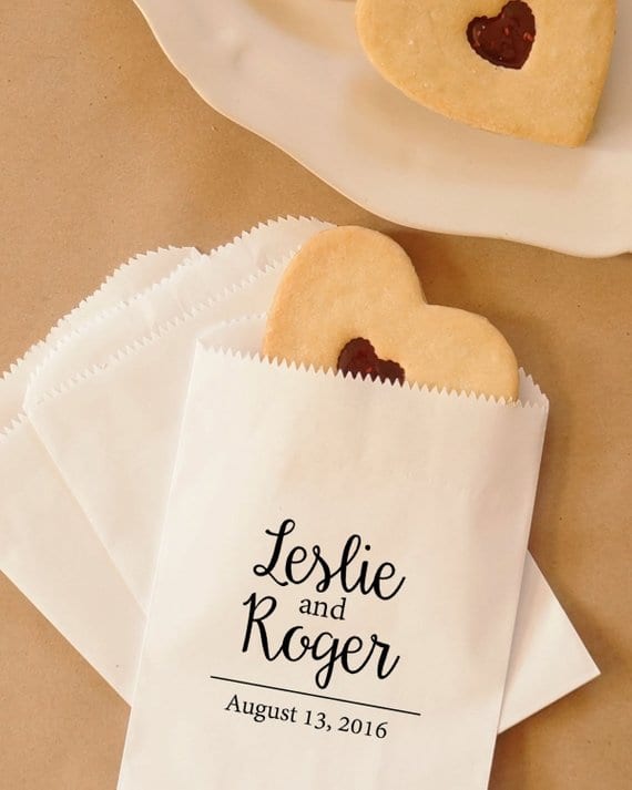 Wedding Cookie Bags Hot Pretzel Bags Party Favors Candy