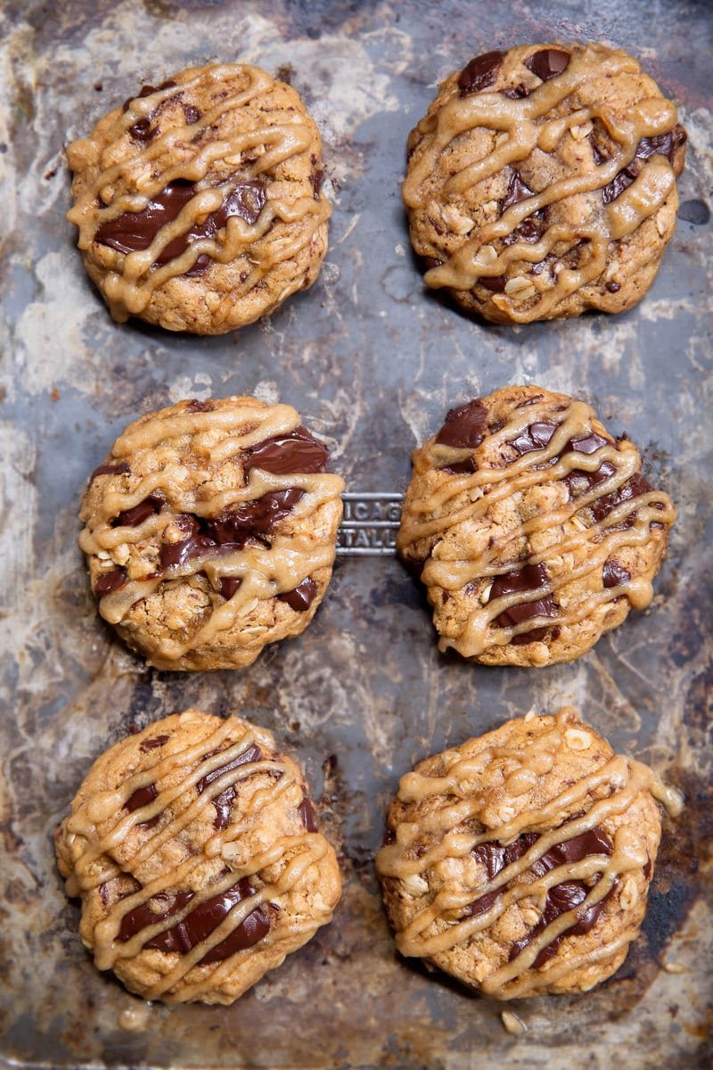 Whole Wheat Chocolate Chip Oatmeal Cookies With Salted Date