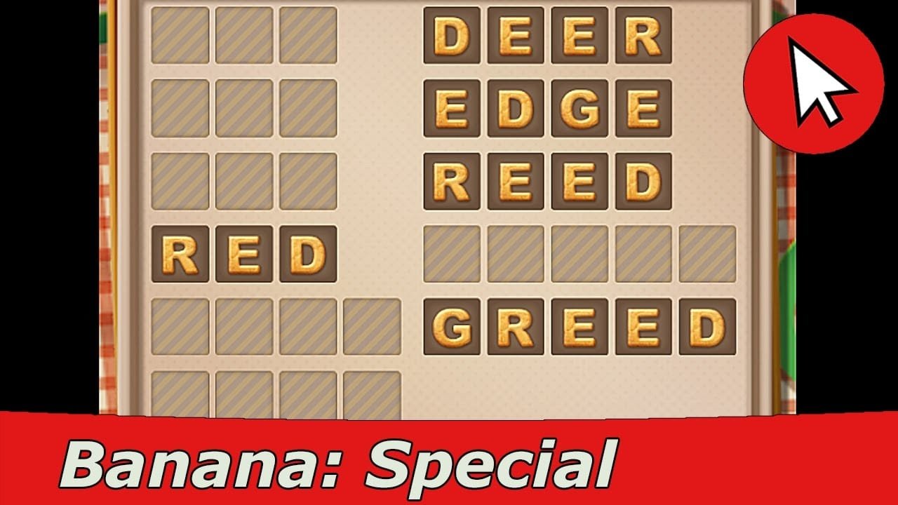 Word Cookies Banana Special Level Answers Guide