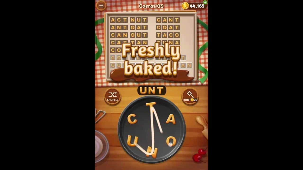 Word Cookies Carrot Pack Level 5 Answers