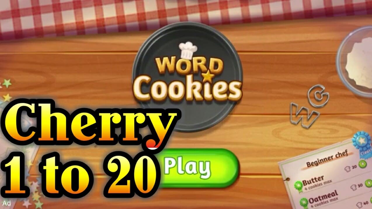 Word Cookies Cherry Level 1 To 20 Talented Chef Complete Solved