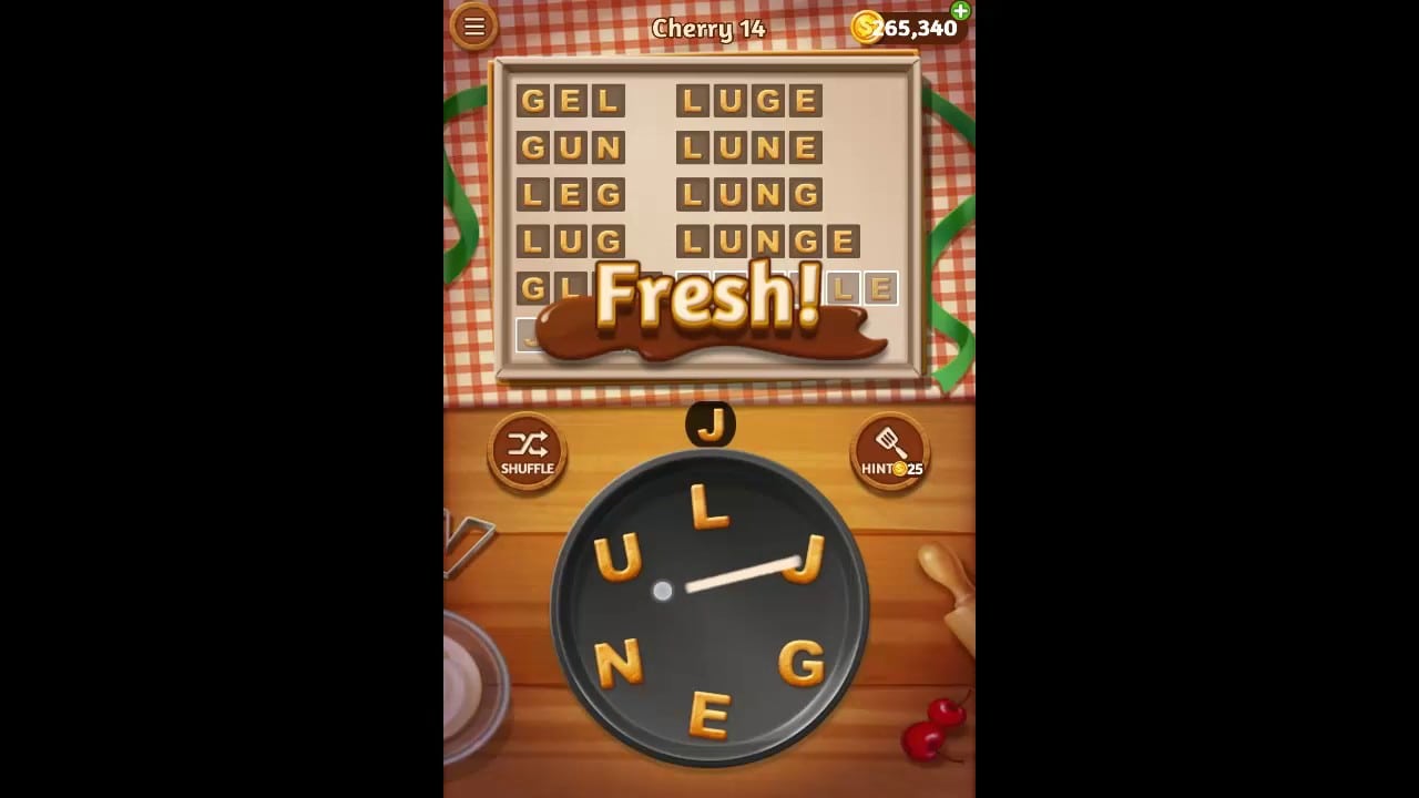Word Cookies Cherry Pack Level 14 Answers