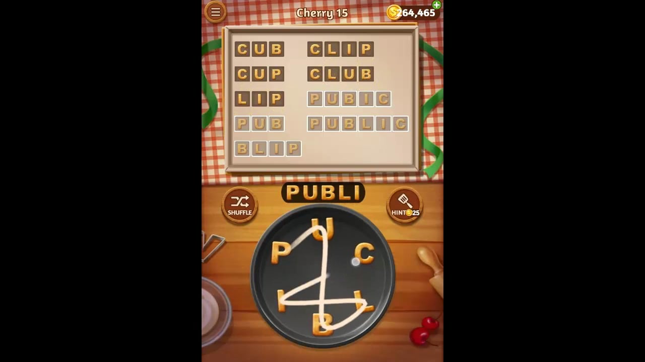 Word Cookies Cherry Pack Level 15 Answers