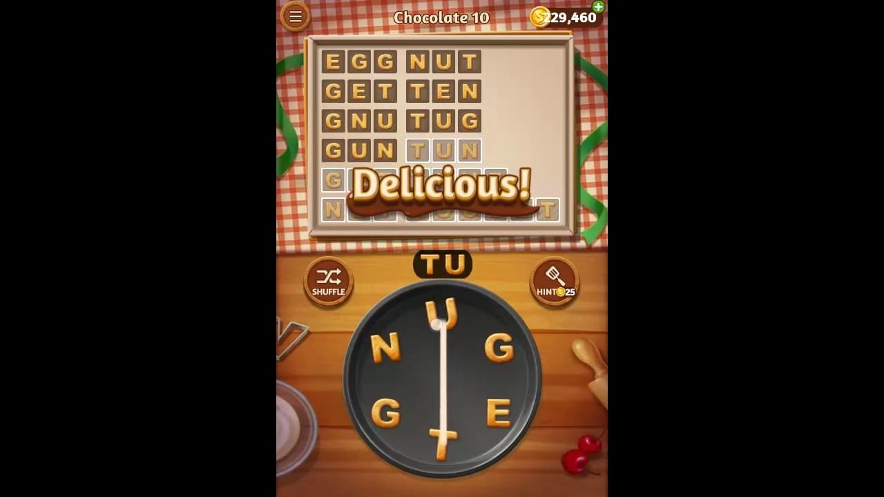 Word Cookies Chocolate Pack Level 10 Answers