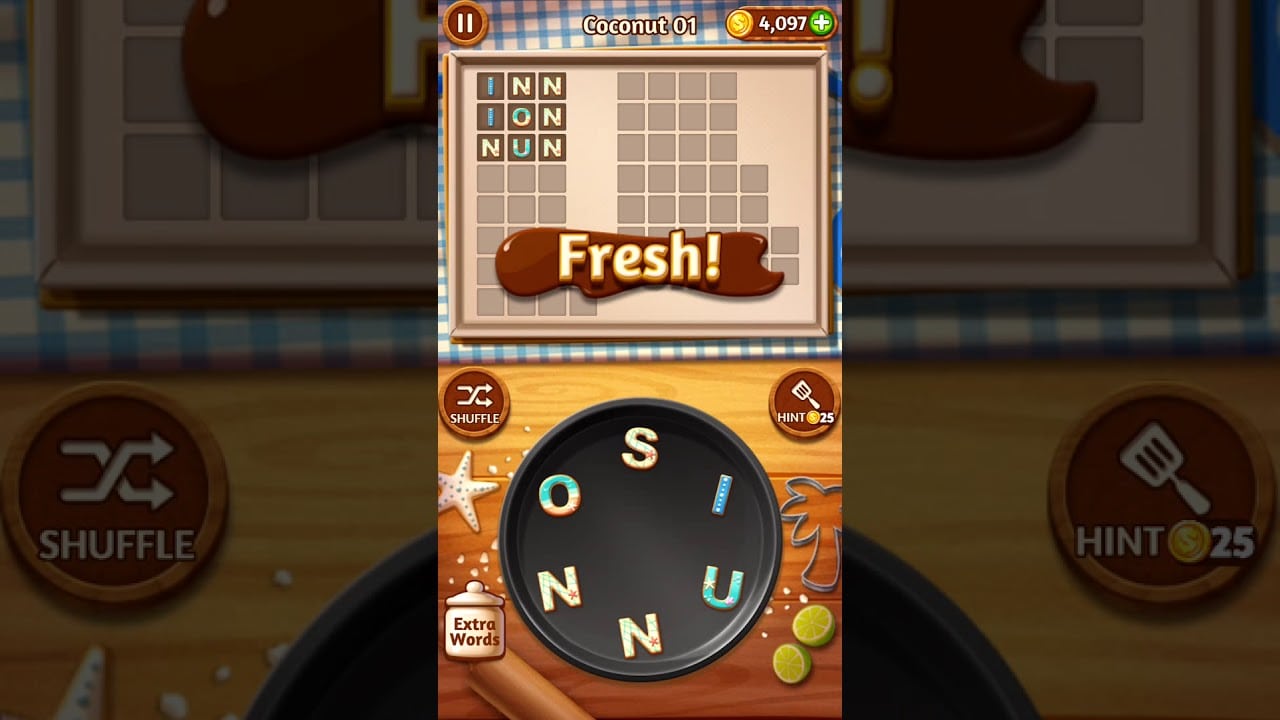 Word Cookies Coconut 1