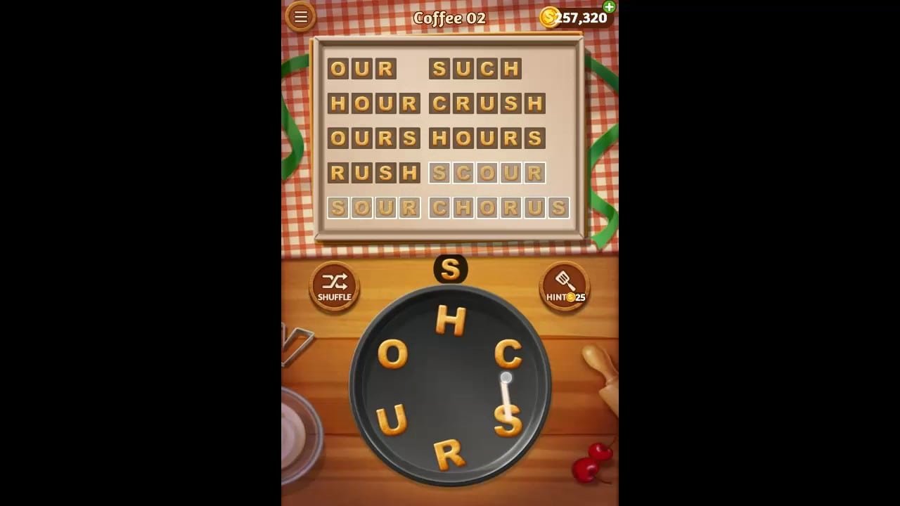 Word Cookies Coffee Pack Level 2 Answers