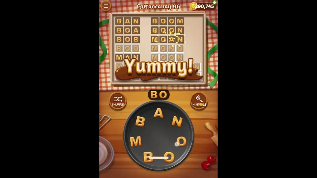 Word Cookies Cottoncandy Pack Level 6 Answers