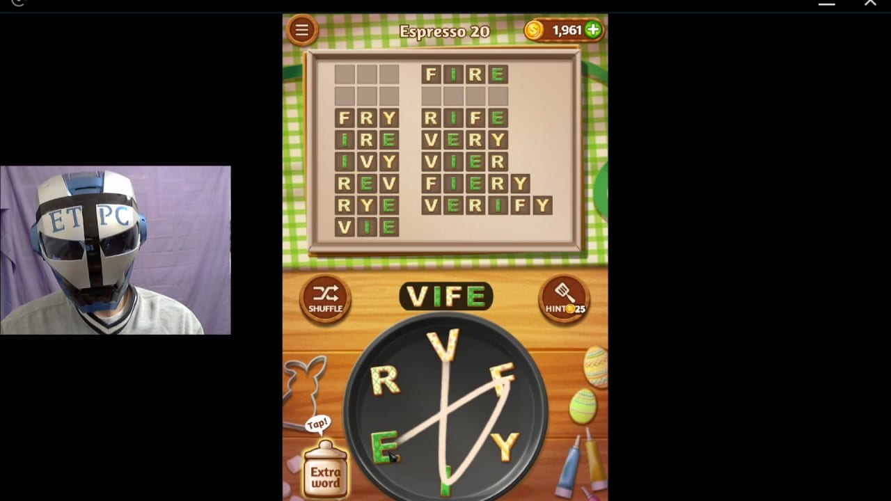 Word Cookies Espresso 20 Solved