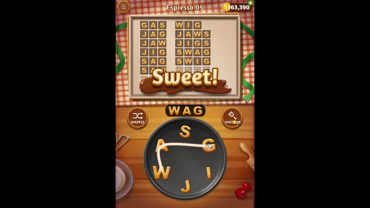 Word Cookies Espresso Pack Level 5 Answers