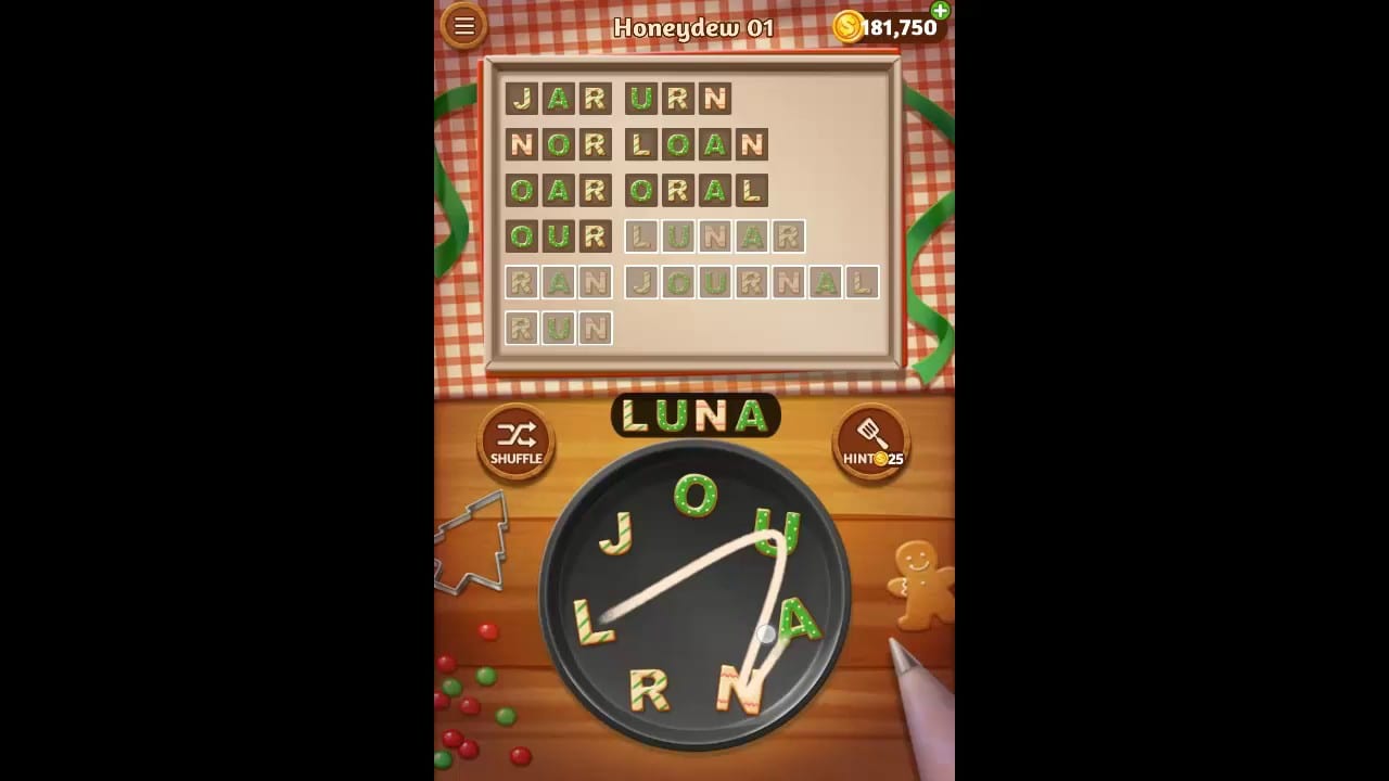 Word Cookies Honeydew Pack Level 1 Answers