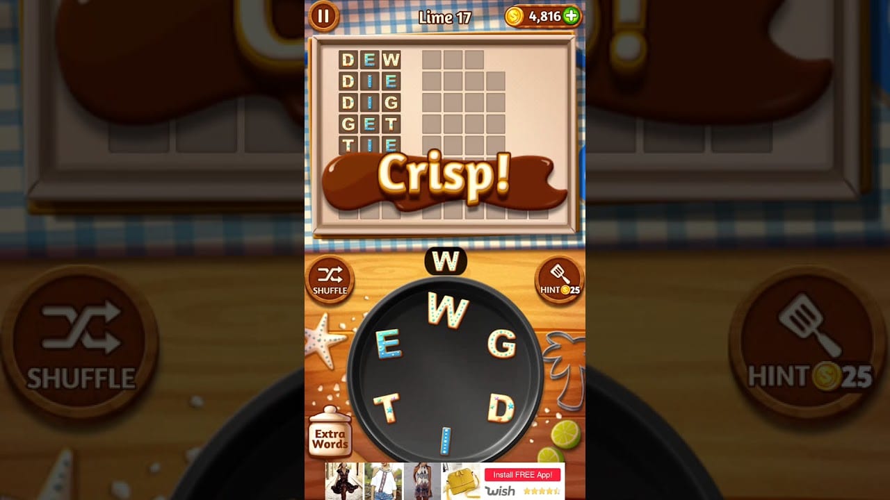 Word Cookies Lime 17