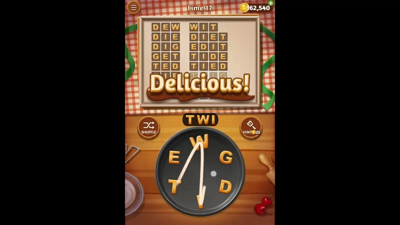 Word Cookies Lime Pack Level 17 Answers