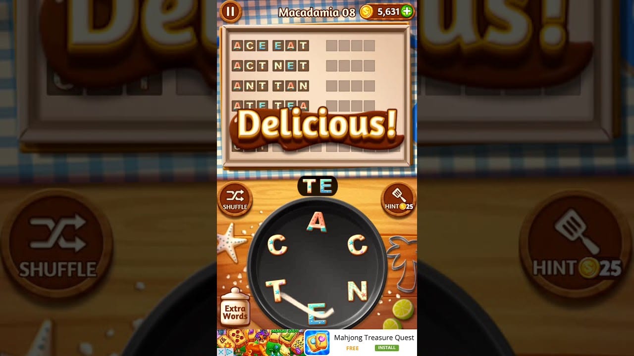 Word Cookies Macadamia 8
