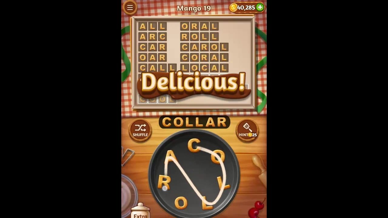 Word Cookies Mango Pack Level 19 Answers