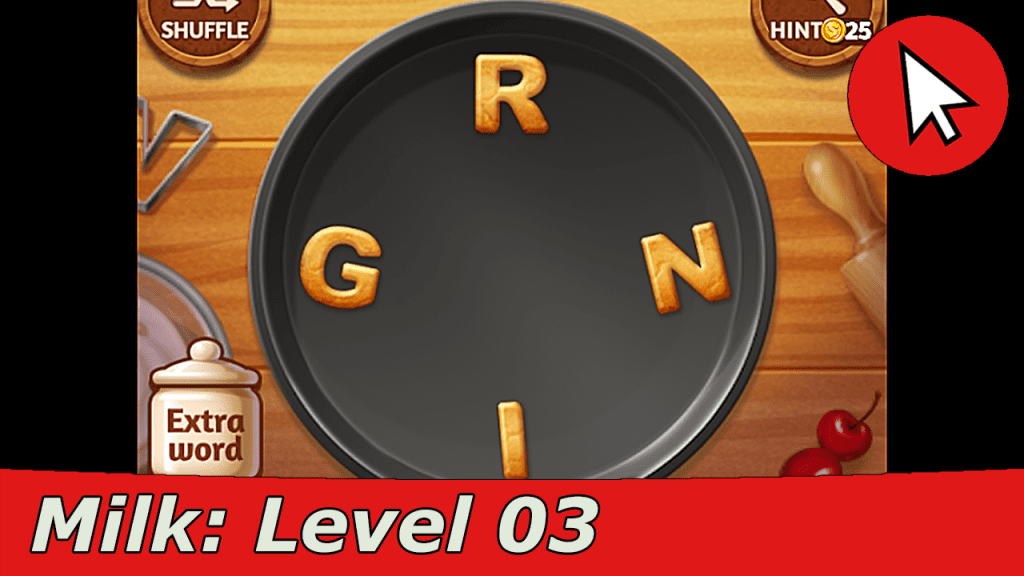 Word Cookies Milk 3 Answers