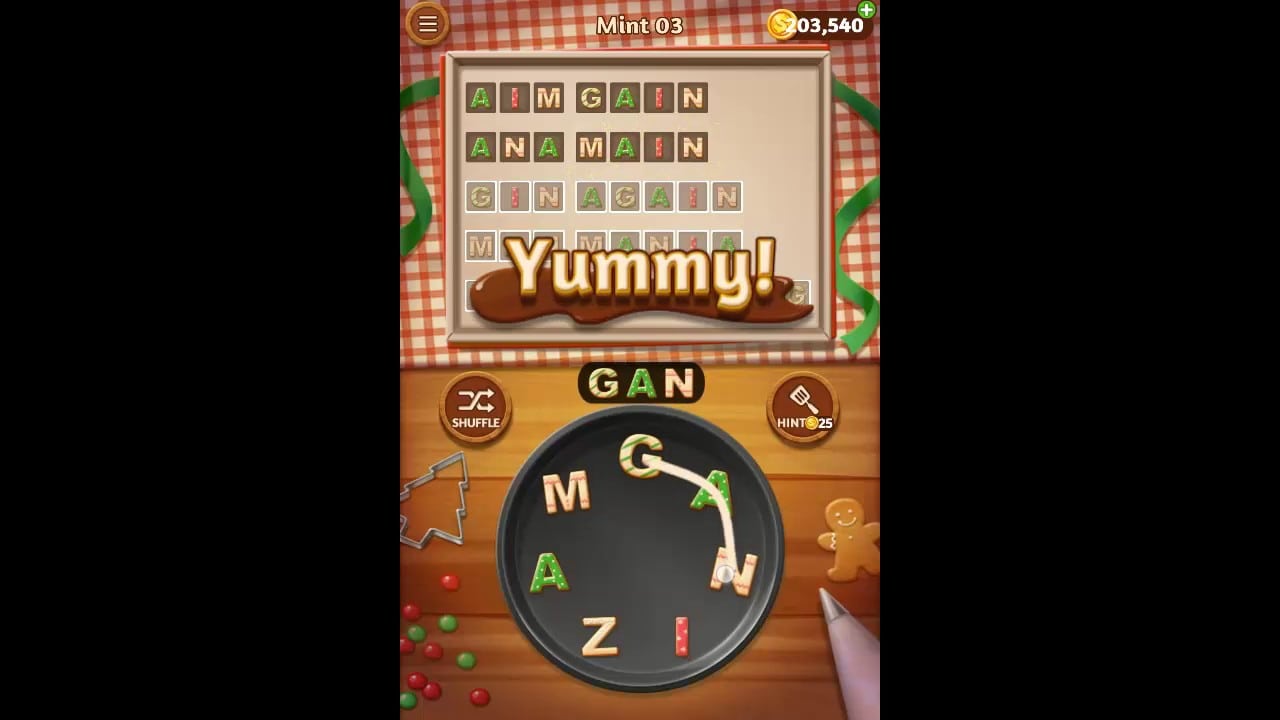 Word Cookies Mint Pack Level 3 Answers