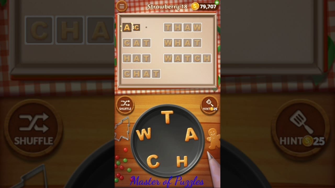 Word Cookies New Strawberry Level 18 Talented Chef Solved