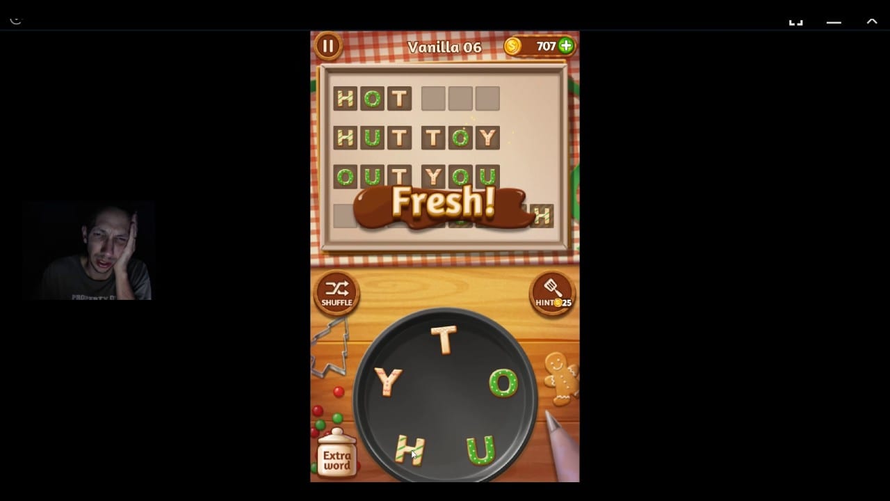 Word Cookies, Novice Chef, Updated Vanilla Level 6 Solved