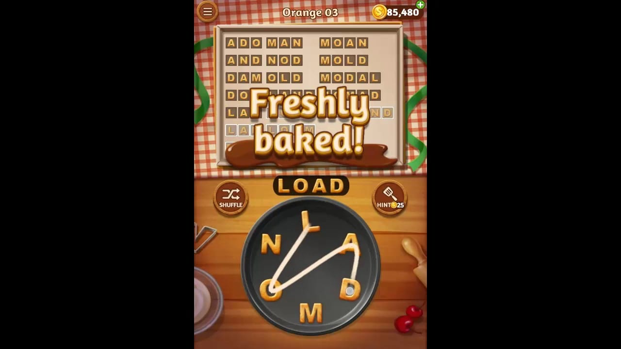 Word Cookies Orange Pack Level 3 Answers