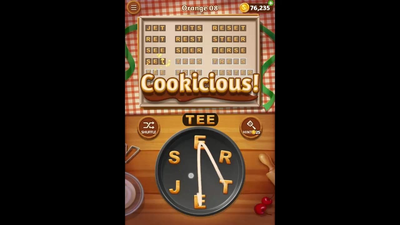Word Cookies Orange Pack Level 8 Answers
