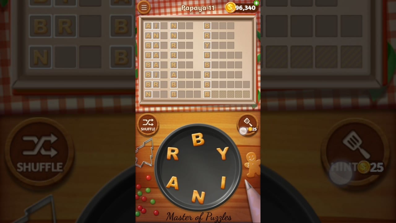 Word Cookies Papaya Level 11 Star Chef Solved