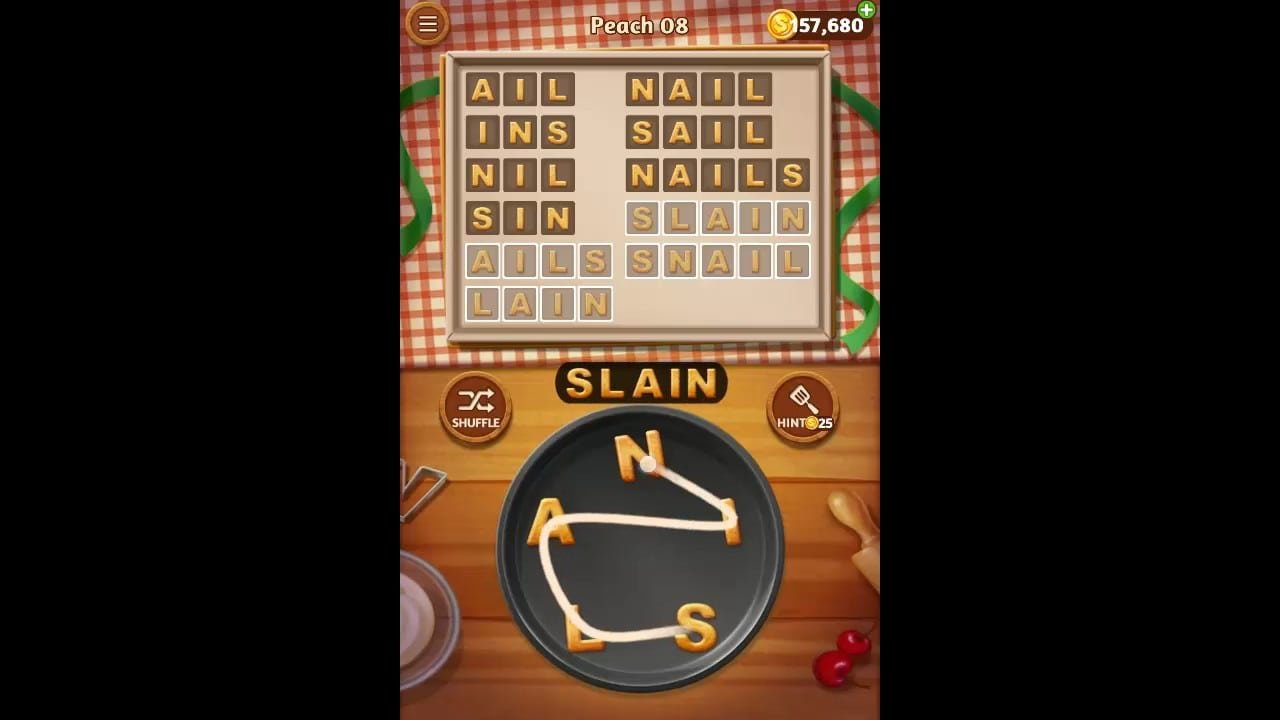 Word Cookies Peach Pack Level 8 Answers